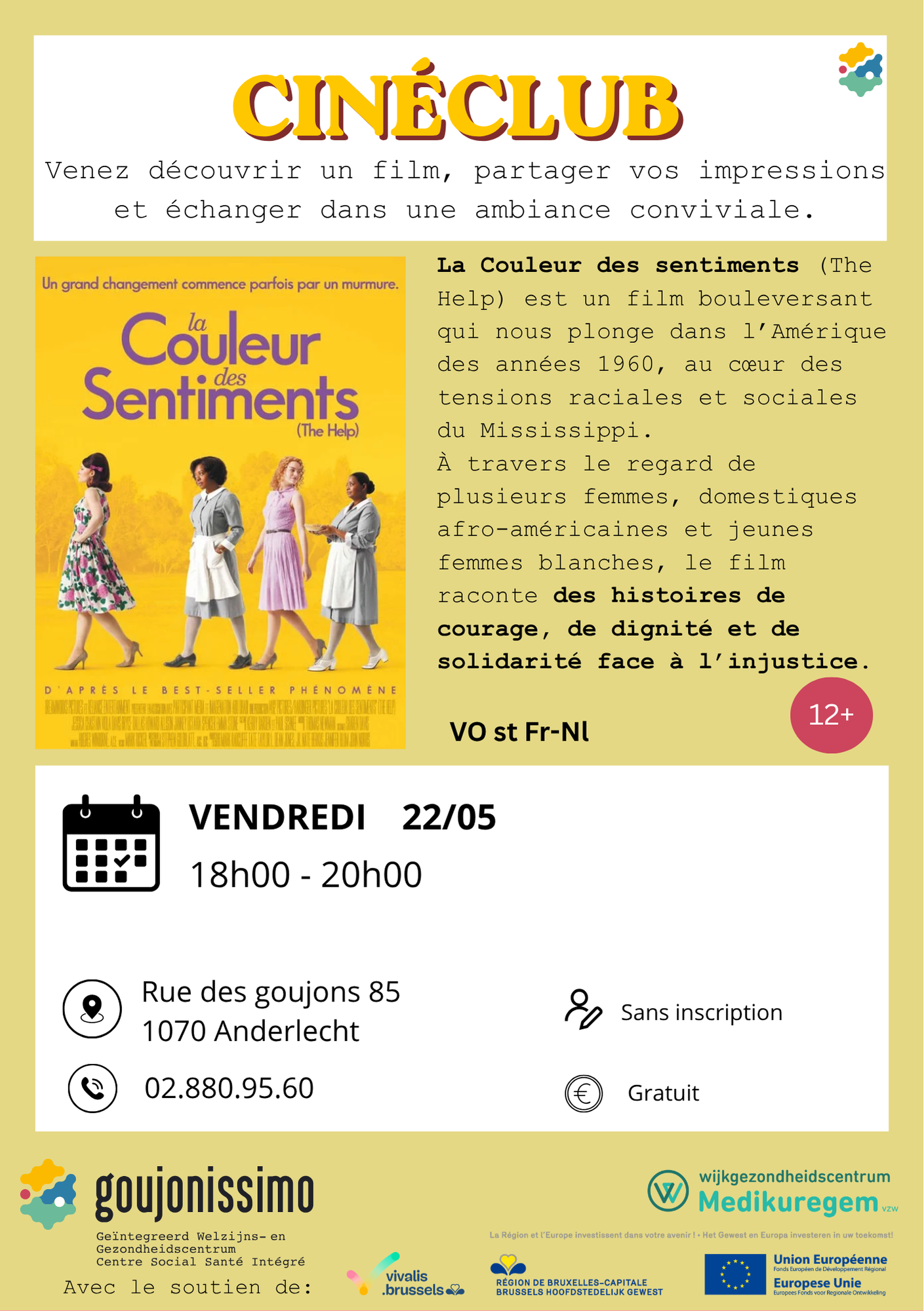 Cinéclub Goujonissimo : La couleur des sentiments