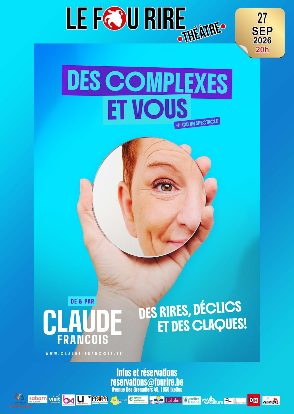 Performance Claude François : Des complexes et vous - Ixelles - Bruxelles