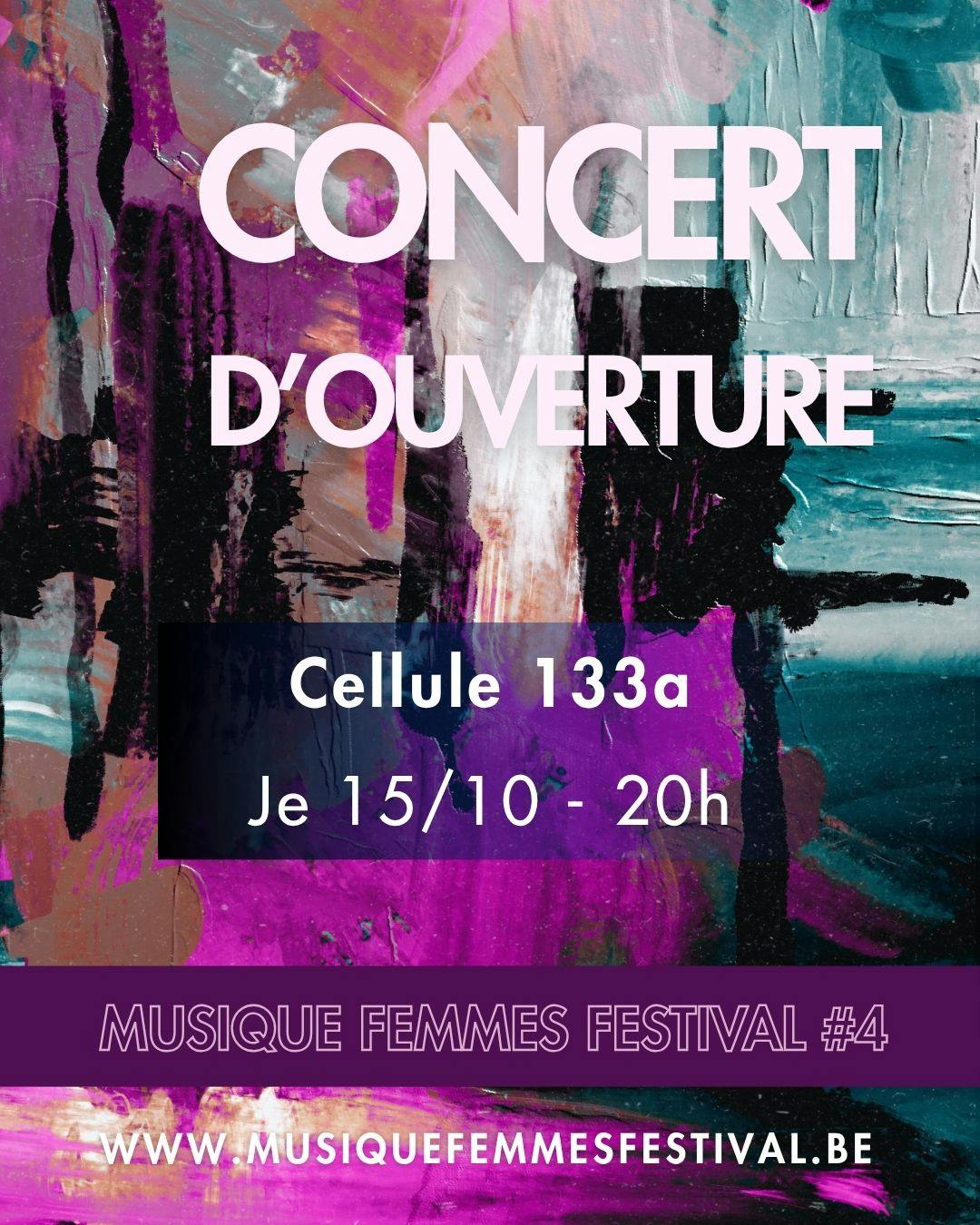 Festival Concert d'ouverture de la salle de spectacle Cellule 133a (Saint-Gilles) - Musique Femmes Festival 2026 - Saint-Gilles - Bruxelles