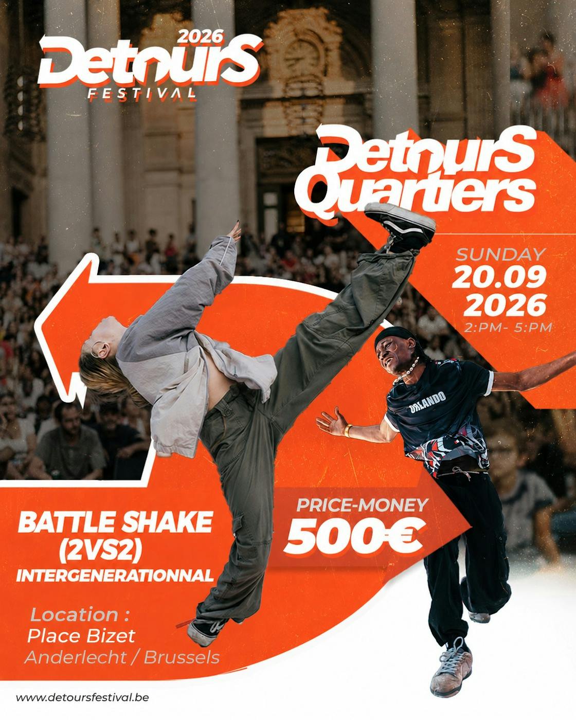 Spectacle Detours Quartiers - Battle Shake - Anderlecht - Bruxelles
