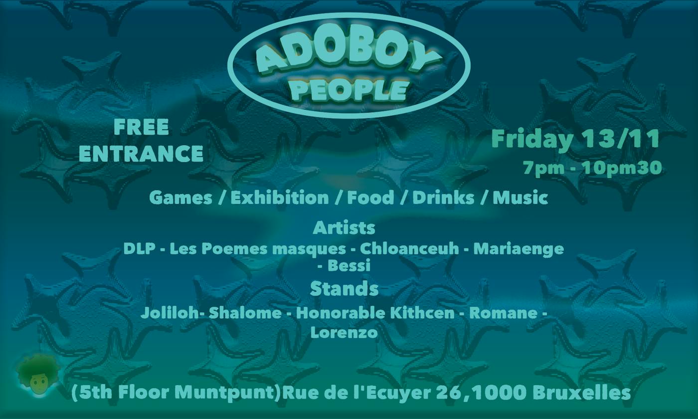 Exposition (Diphirent) Adoboy People - space for expression, connection, and positive, uplifting vibes à la Monnaie Brussels - Bruxelles