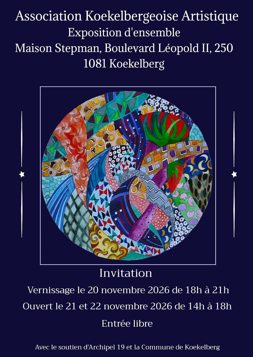 Exposition d'ensemble des artiste de l'AKA - Koekelberg - Bruxelles
