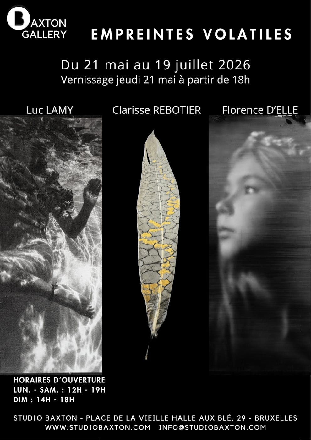 Exposition Empreintes Volatiles - Studio Baxton - Bruxelles 
