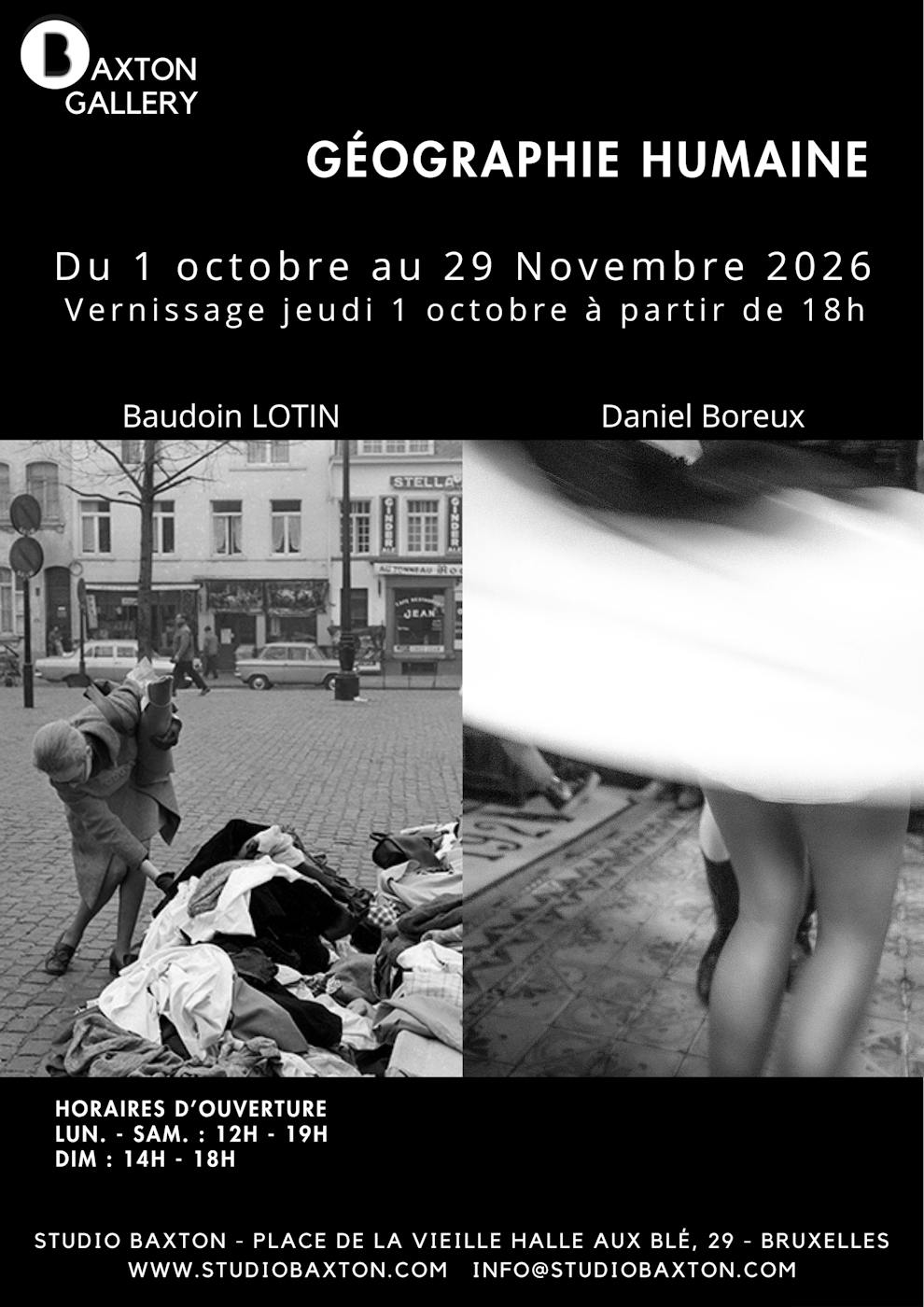 Exposition Photographie à Bruxelles - Géographie humaine au Studio Baxton Brussels - Bruxelles