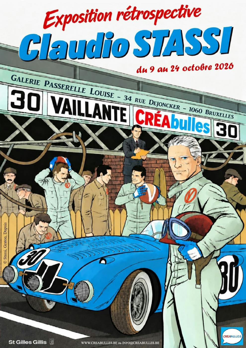 Exposition HENRI VAILLANT - Claudio Stassi rétrospective - Amateur belle voiture Bruxelles - Saint-Gilles - Bruxelles