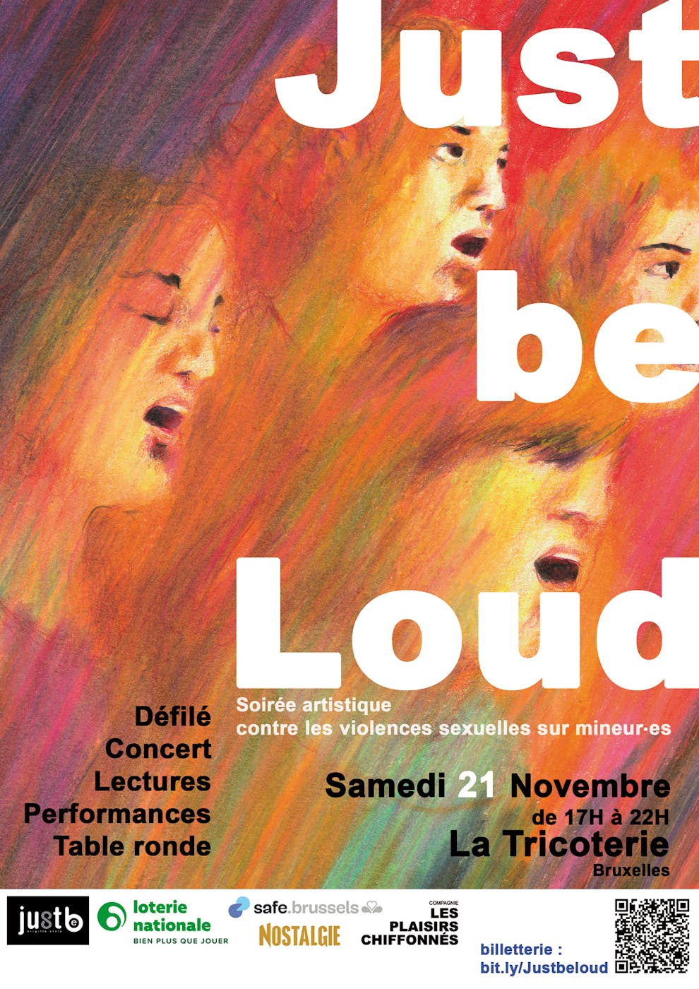 Performance Just Be Loud à la Tricoterie Bruxelles - Saint-Gilles - Bruxelles