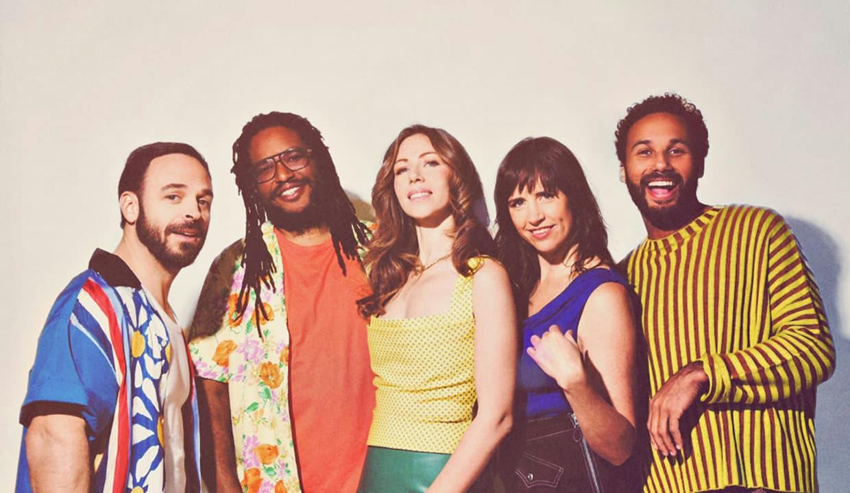 Concert Lake Street Dive avec la chanteuse Rachael Price, la bassiste Bridget Kearney, le batteur Mike Calabrese, le claviériste Akie Bermiss et le guitariste James Cornelison - AB Brussels - Bruxelles