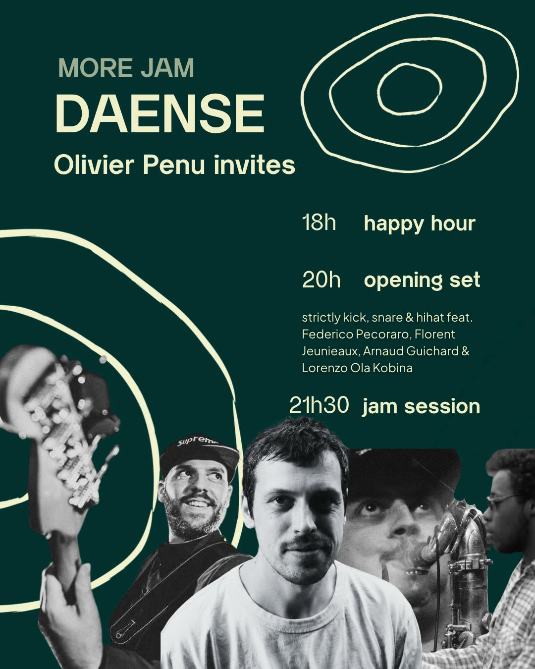 Concert MORE JAM Olivier Penu invites - jazz au Muntpunt - Bruxelles