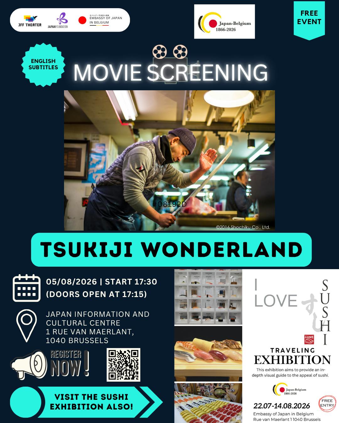 Cinéma Movie screening - TSUKIJI WONDERLAND (EN) - Etterbeek - Bruxelles