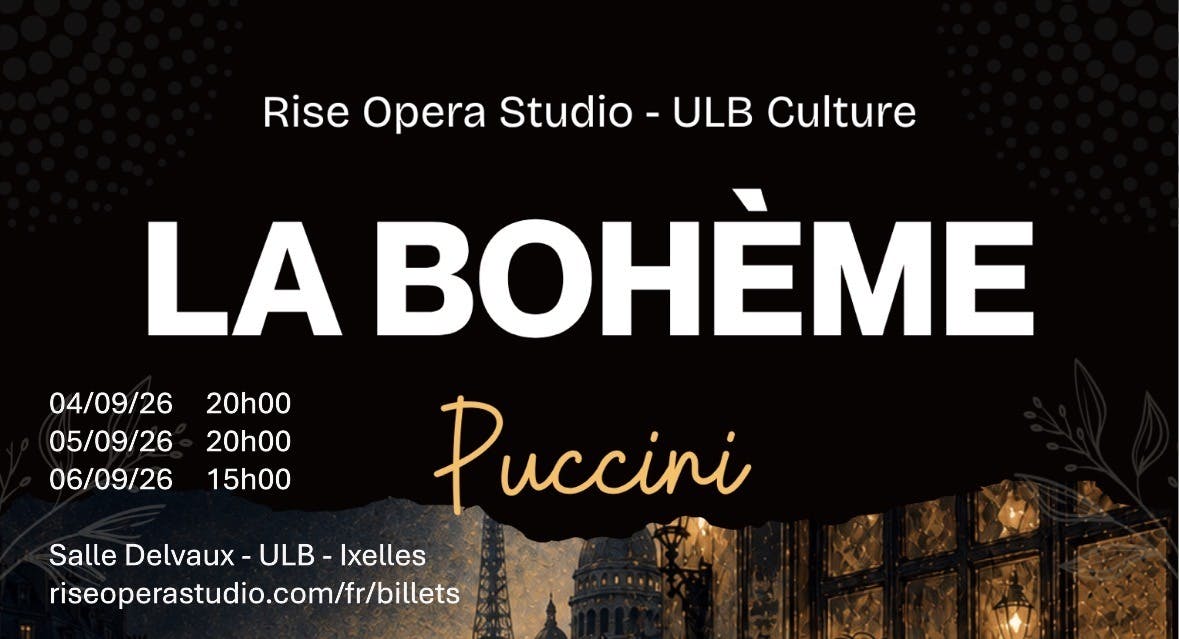 Performance Opéra : La Bohème de Puccini - Bruxelles