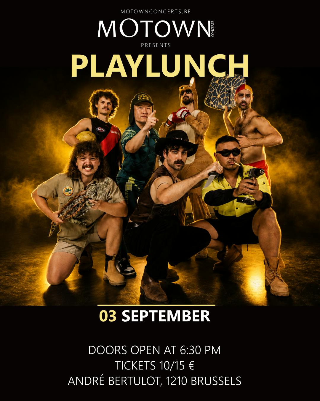 Concert Playlunch Concert - Australian Funk Brussels - Saint-Josse-ten-Noode - Bruxelles