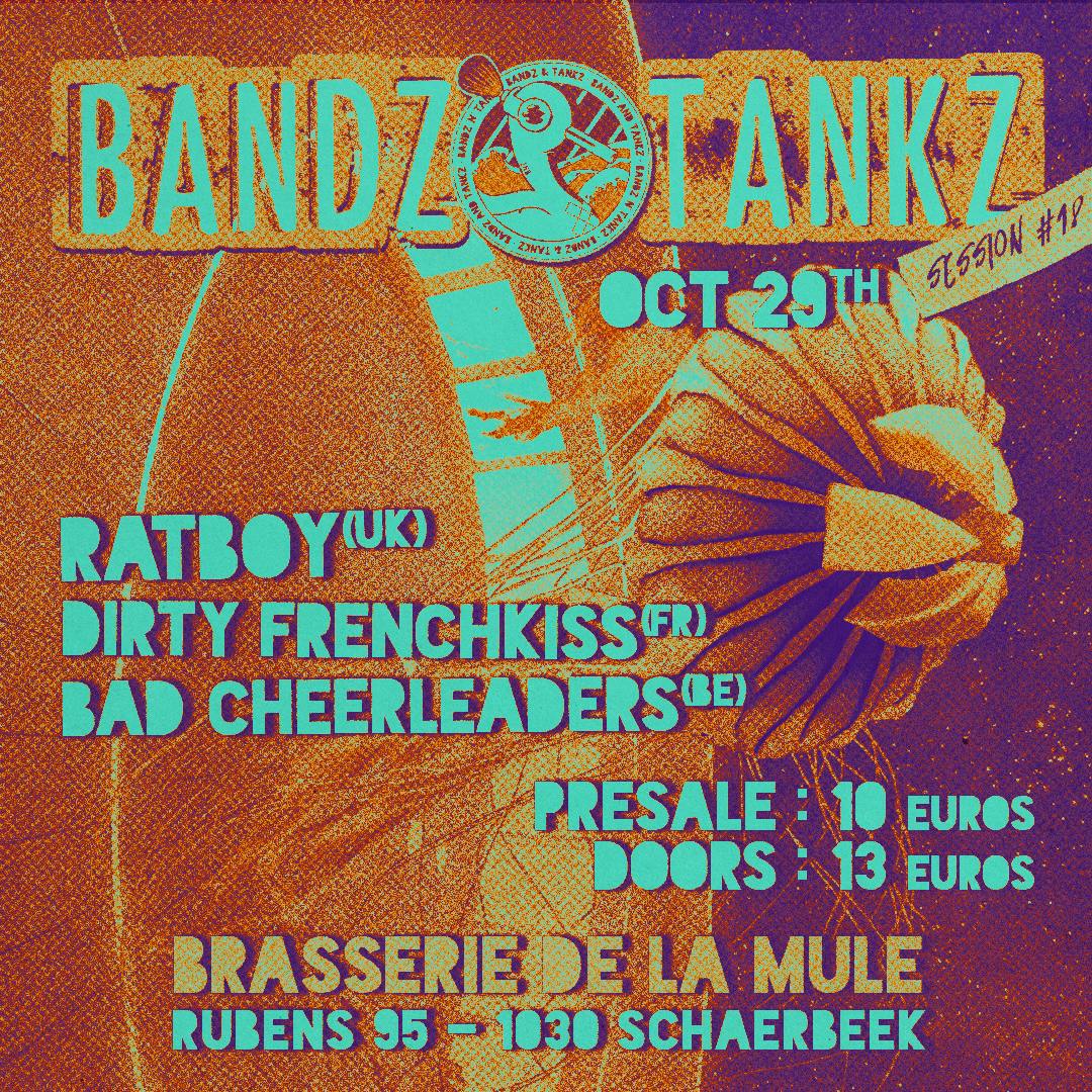 Concert RATBOY + Dirty Frenchkiss + Bad Cheerleaders - soirée punk à la Brasserie de la Mule - Schaerbeek - Bruxelles