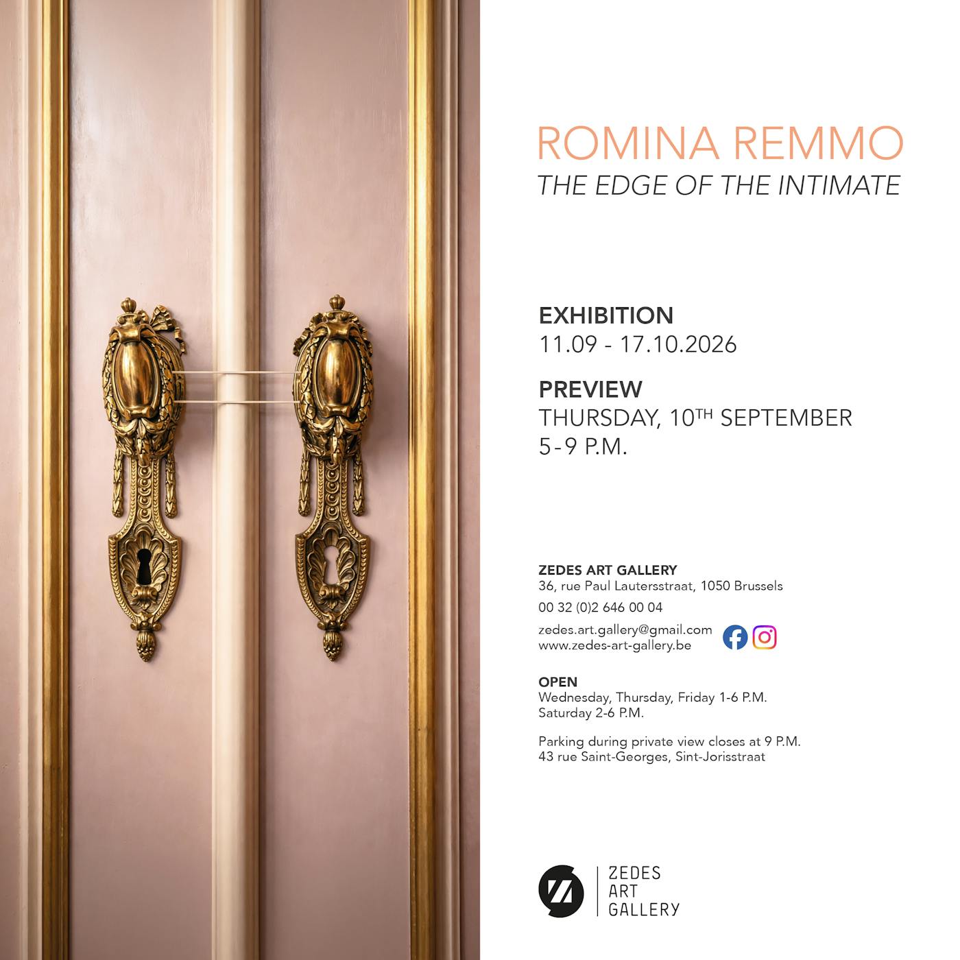 Exposition La plasticienne Romina Remmo "Au seuil de l'Intime" - Ixelles - Bruxelles