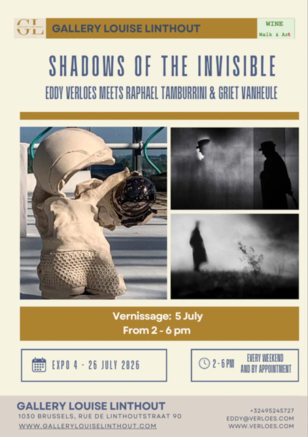 Expo Shadows of the Invisible - Gallery Louise Linthout Bruxelles