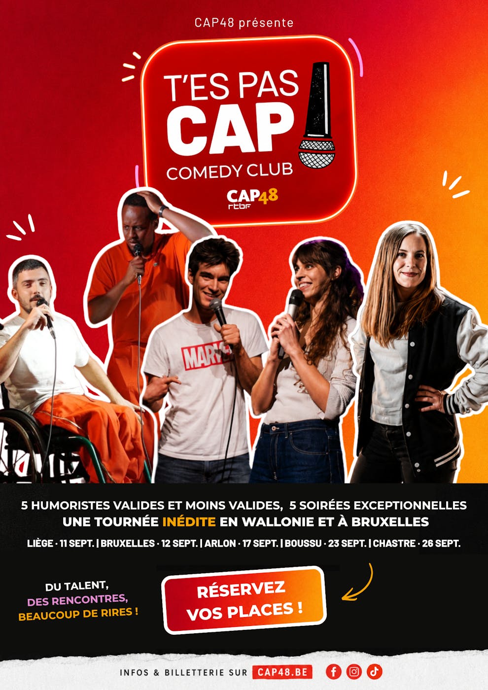 Spectacle T'es pas CAP Comedy club - Etterbeek - Bruxelles