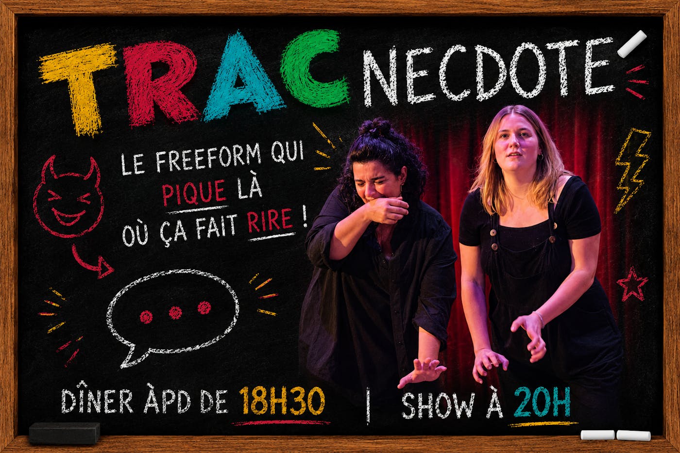 Performance TRACnecdote - Le Freeform qui pique là où ça fait rire - Auderghem - Bruxelles