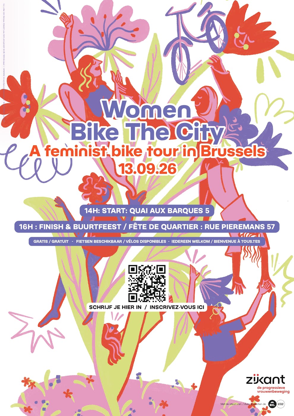 Visite guidée Women Bike The City: a feminist bike tour in Brussels - Bruxelles