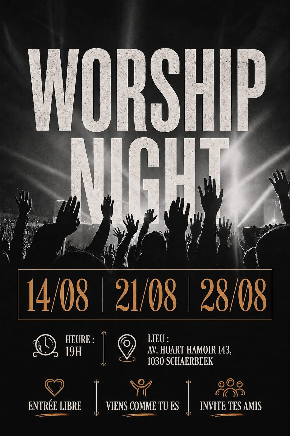 Concert Worship Night - Schaerbeek - Bruxelles
