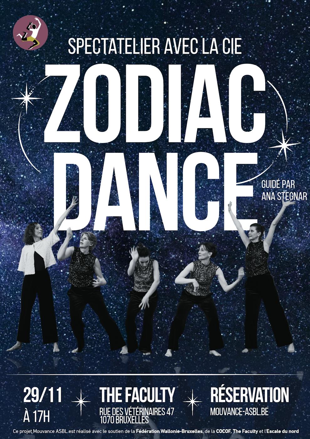 Performance Zodiac Dance : Spectatelier - danse at The faculty (Anderlecht) - Anderlecht - Bruxelles